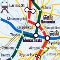 Athens Metro & Bus Map 2023