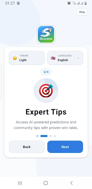 Scorena – LiveScores & AI Tips Screenshot 1