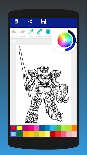 Mega Robot Coloring Book Screenshot 2