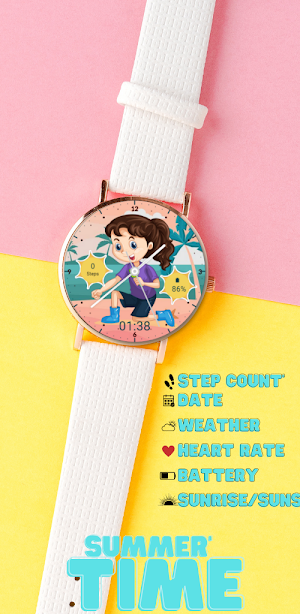Summer watch face Screenshot 3
