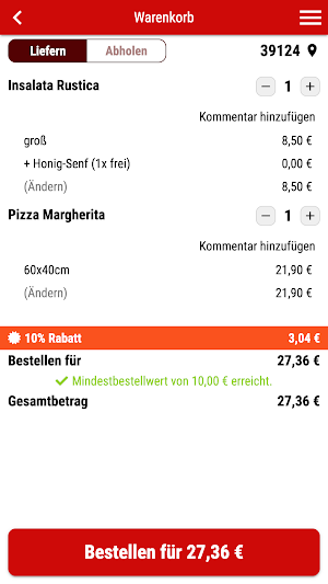 La Vera Pizzeria Magdeburg Screenshot 1
