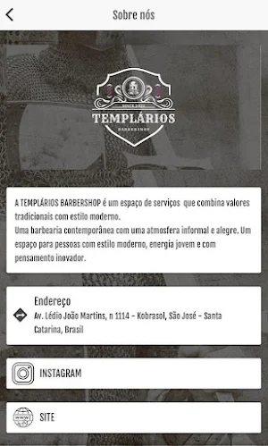 TEMPLÁRIOS BARBERSHOP Screenshot 2