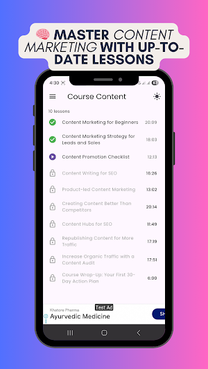 Content Marketing Course Screenshot 0
