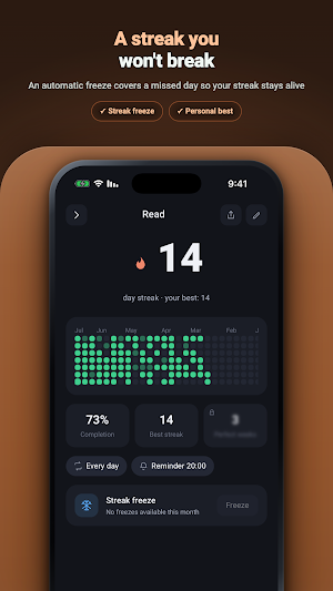 Habit Grid: Streak Tracker Screenshot 2