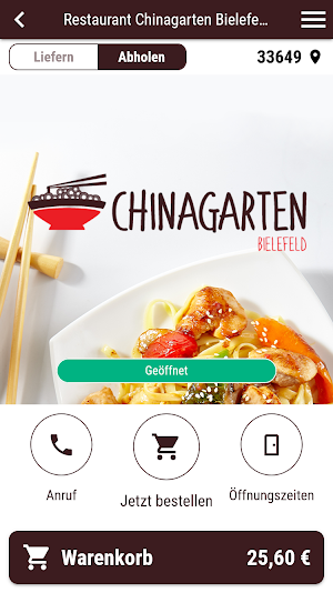 Restaurant Chinagarten Screenshot 0