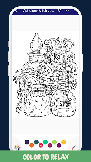Astrology witch Coloring Book Screenshot 2
