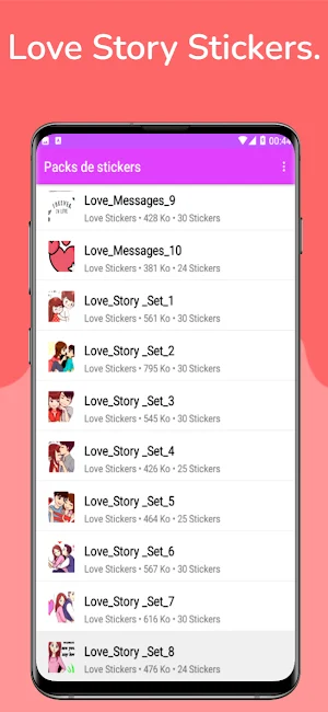 stikers for love Screenshot 2