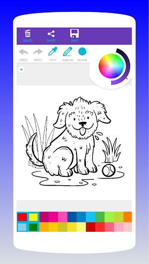 Cute Dog Coloring Book Screenshot 0