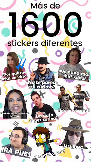StickersTube - Stickers de Youtubers 📺 Screenshot 1