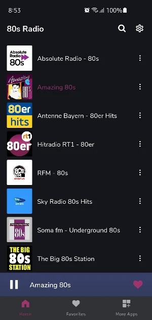 80s Radio Screenshot 2