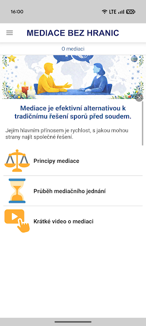 Mediace bez hranic Screenshot 2
