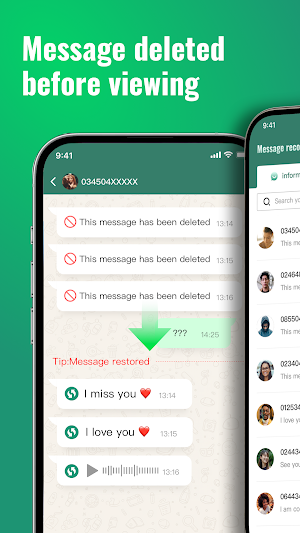 GA Recovery Deleted Message Screenshot 1