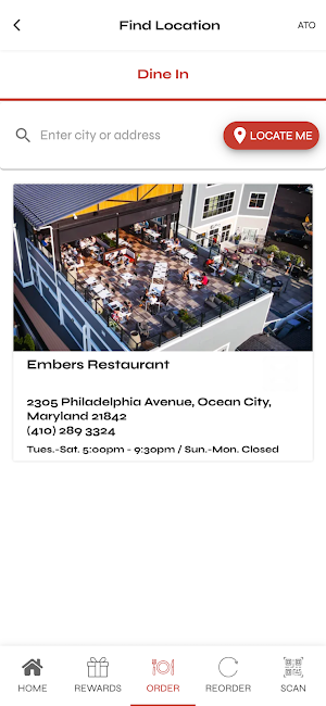 Embers Restaurant Screenshot 3