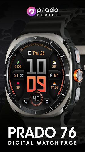 PRADO 76 Digital Watch Face Screenshot 1