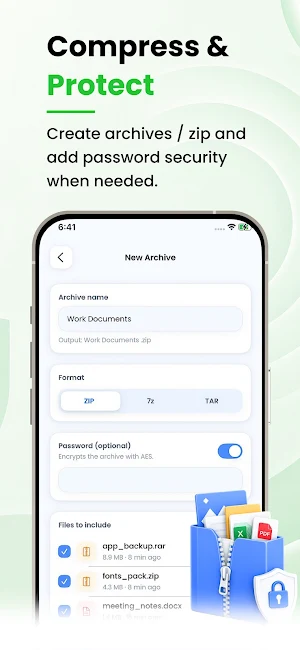 Easy Unzip / Zip Files Screenshot 2