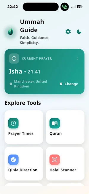 Ummah Guide: Muslim Prayer App Screenshot 0
