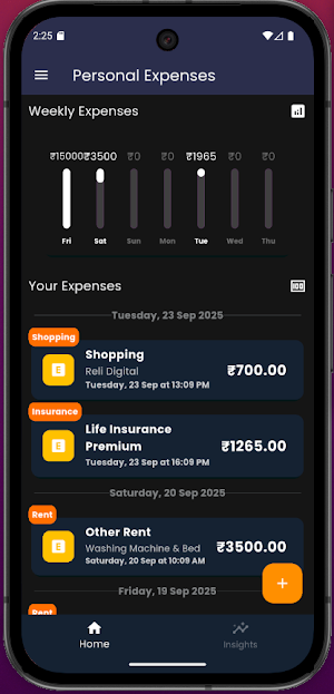 Personal Expense-(Offline) Screenshot 1