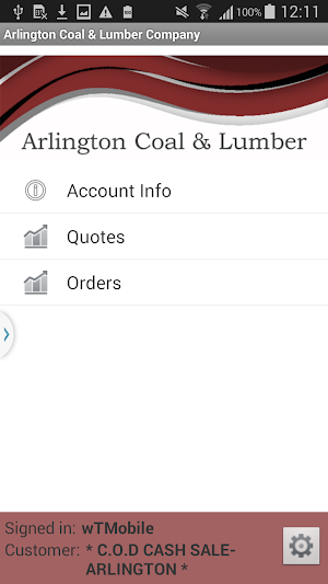 Arlington Coal & Lumber Web Tr Screenshot 1