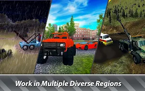 Tow Truck Emergency Simulator: offroad and city! Screenshot 2