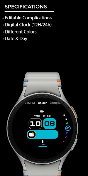 Night ver 71 - watch face Screenshot 3