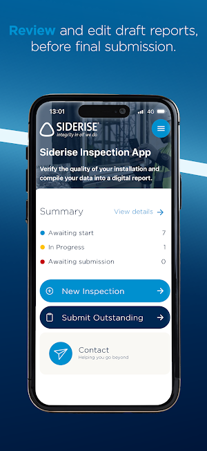Siderise Inspection App Screenshot 3