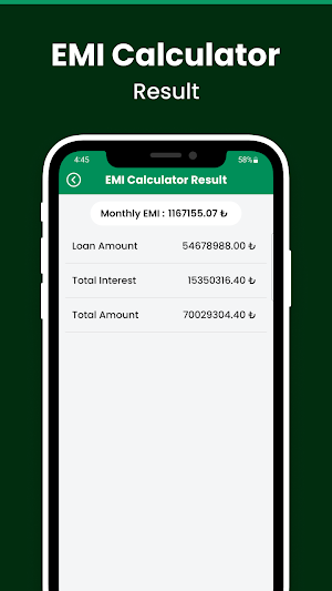 Easy EMI Loan Calculator Screenshot 2