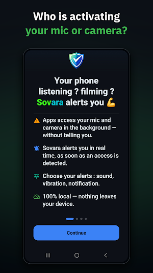 Sovara: Spy Alert Mic & Camera Screenshot 0
