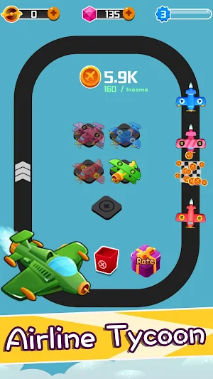 Merge Airline Tycoon-Idle Airplane Business Game Screenshot 0