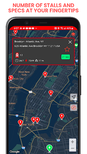 Tesla Supercharger Map Screenshot 3