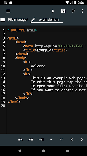 Html Editor Screenshot 0