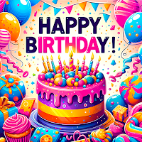Happy Birthday Stickers for WA