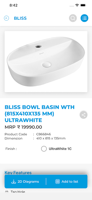 Parryware Digital Catalogue Screenshot 3