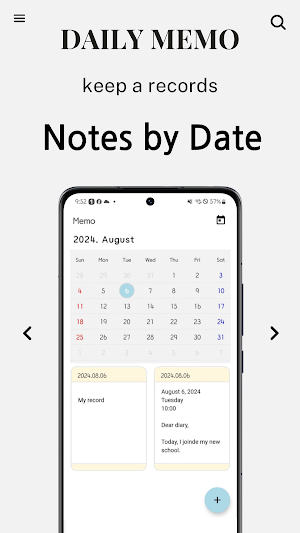 Daily Memo: Calendar Notes Screenshot 1