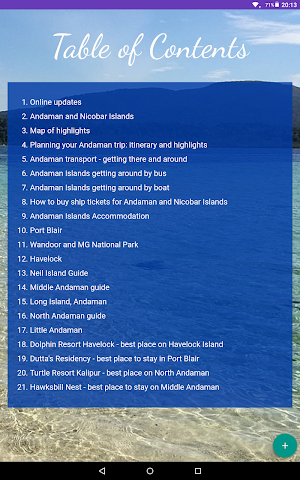 Andaman Guide. Travel Guide Bo Screenshot 1