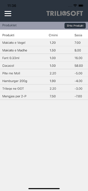 Triliosoft Restaurant Screenshot 2