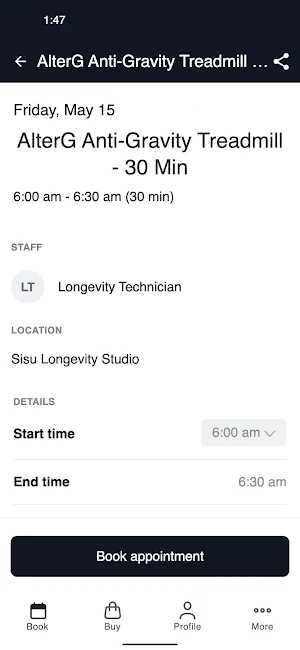 Sisu Longevity Studio Screenshot 2