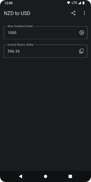 NZD to USD Screenshot 2