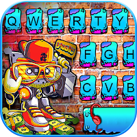 Punk Dj Graffiti Keyboard Theme