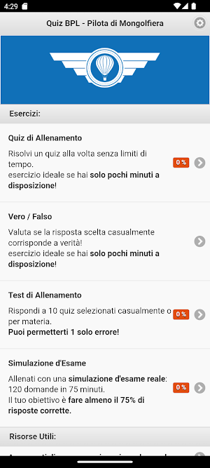 Quiz BPL - Mongolfiera Screenshot 0