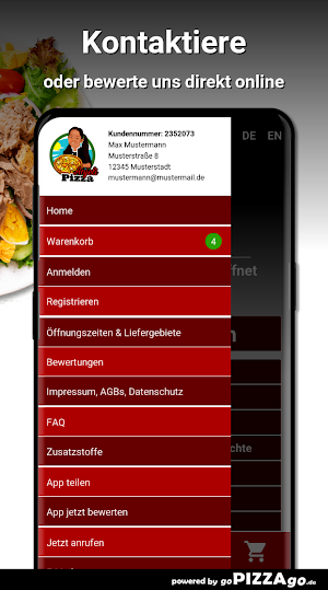 Anjeli Pizza Bremen Screenshot 2