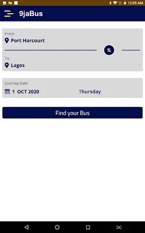9jaBus - Bus Ticketing System Screenshot 1