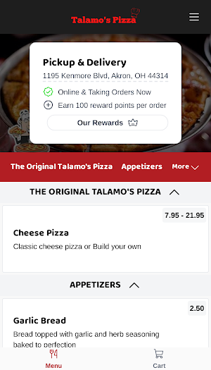 Talamo's Pizza Screenshot 1