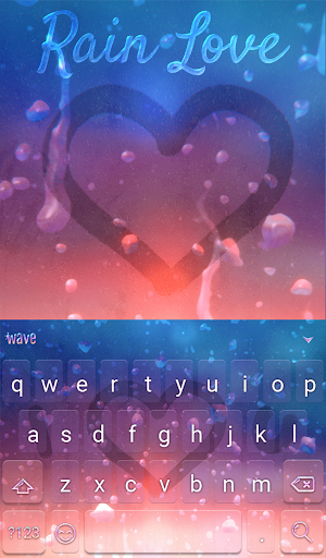 Rain Love Animated Keyboard +  Screenshot 1
