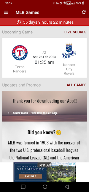 MLB 2023 Schedule Live Scores Screenshot 0