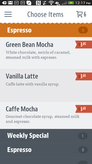 Greenbean Coffee House Screenshot 2