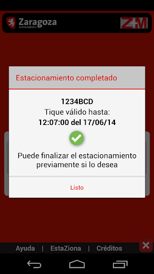 Zaragoza ApParca Screenshot 2