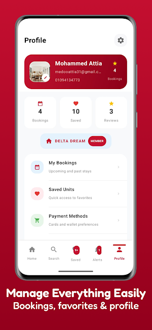 Delta Dream Booking Screenshot 3
