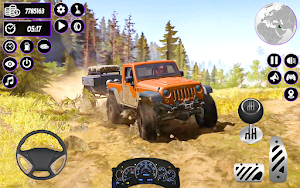 SUV Jeep Driving Offroad Game Screenshot 1