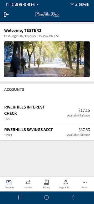 RiverHills Bank Mobile Screenshot 2