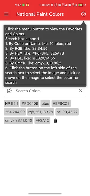 National Paint Colors Screenshot 0